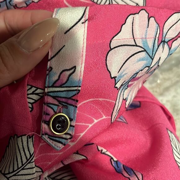 Yumi Kim Lea Floral Print Romper in Pink Japan - Picture 6 of 7